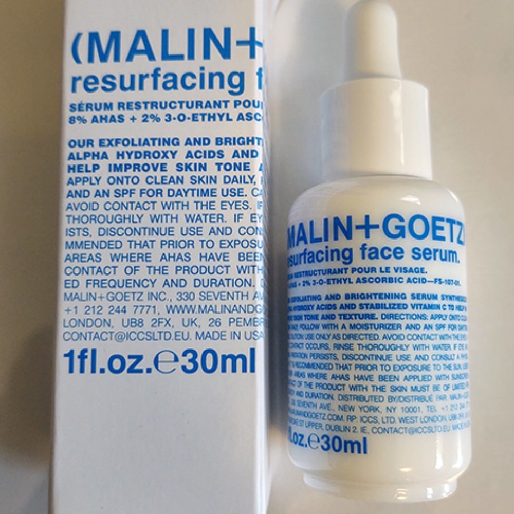 Malin + Goetz, resurfacing face serum. (New in Box)